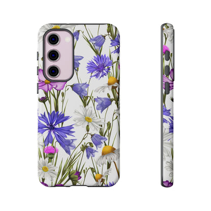 Wildflower Meadow Samsung Galaxy Case – Purple, Blue, and White Floral Design - BOGO Cases