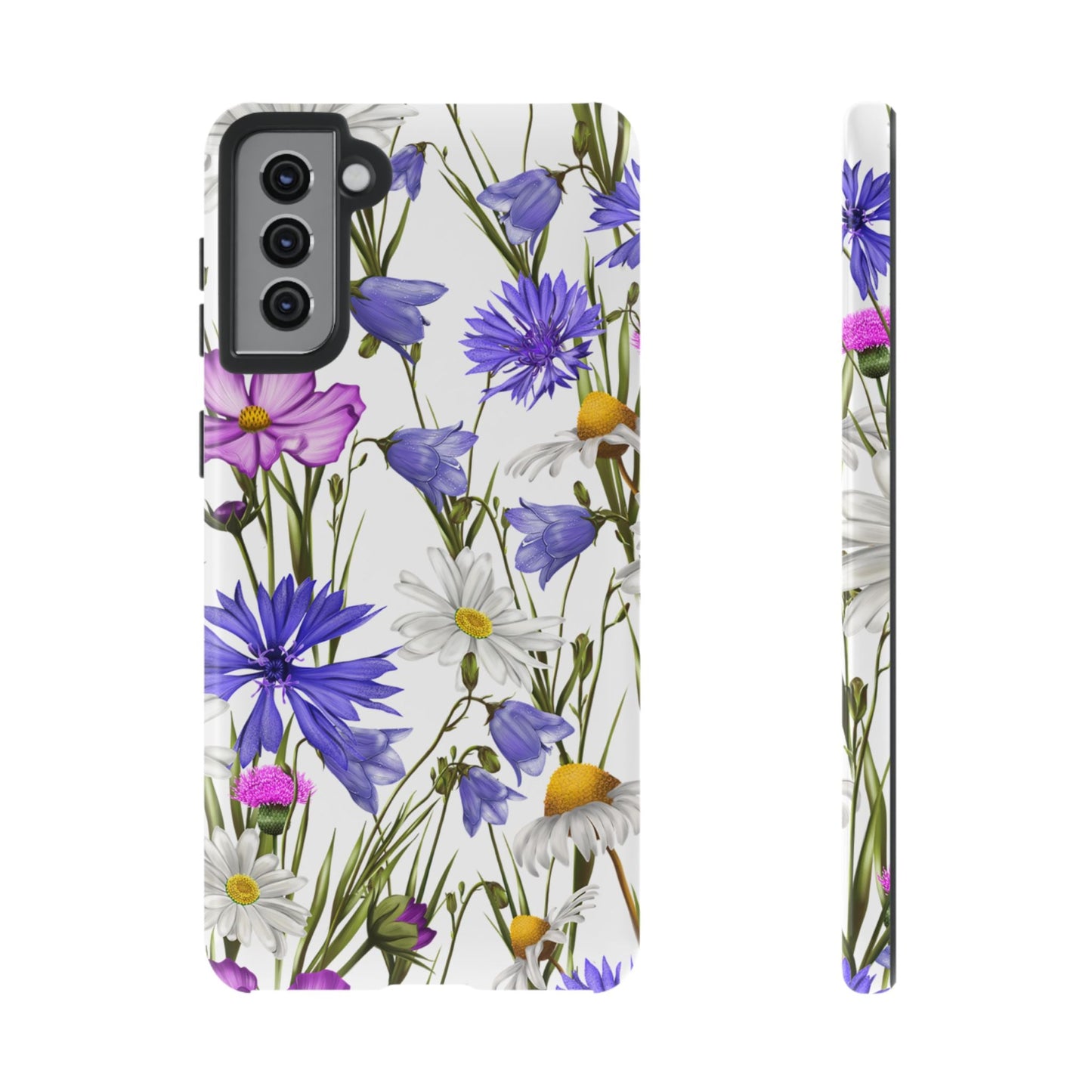 Wildflower Meadow Samsung Galaxy Case – Purple, Blue, and White Floral Design - BOGO Cases