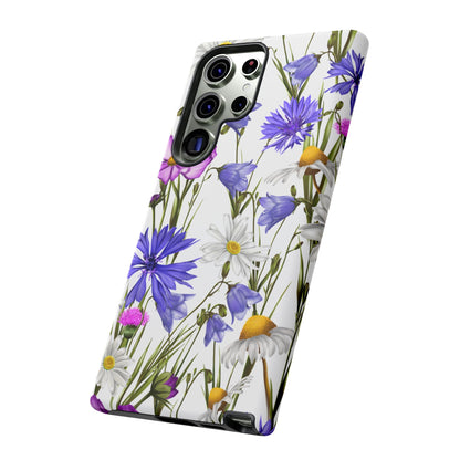 Wildflower Meadow Samsung Galaxy Case – Purple, Blue, and White Floral Design - BOGO Cases
