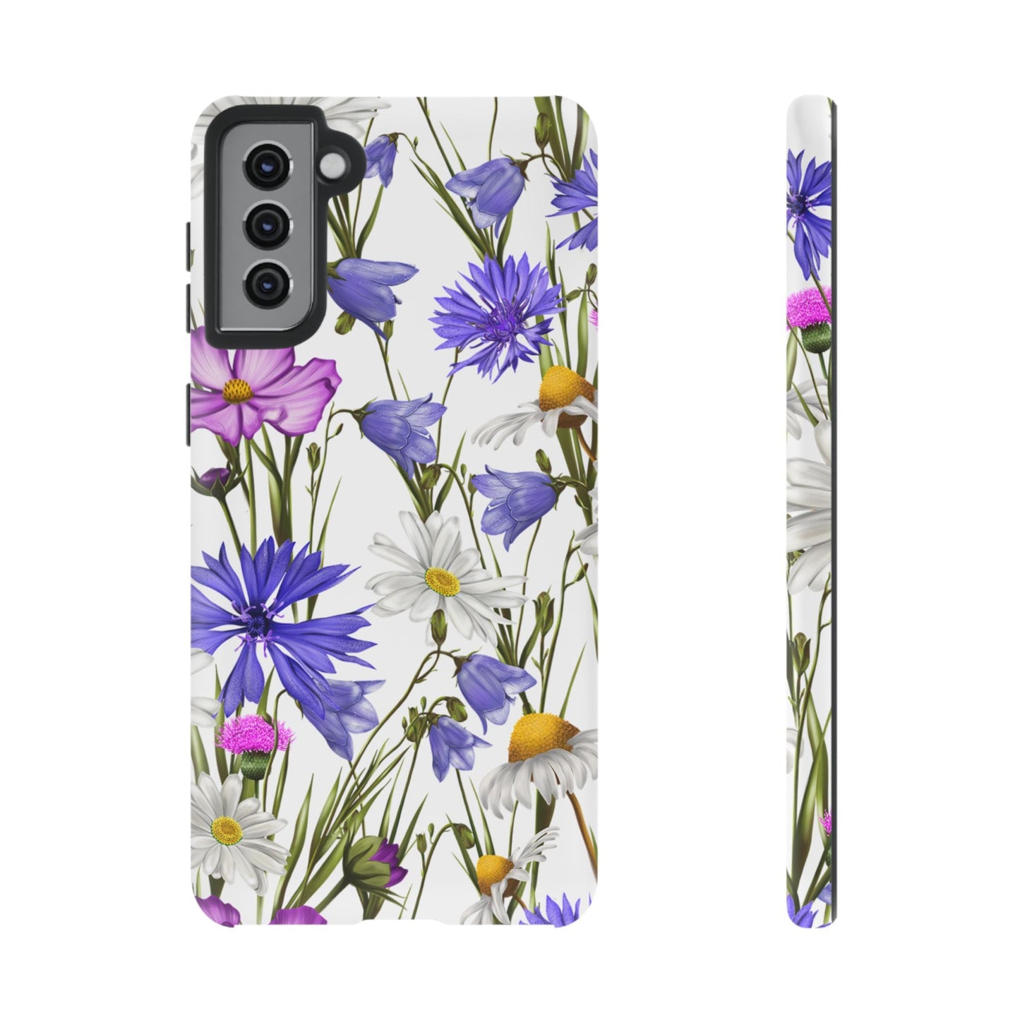 Wildflower Meadow Samsung Galaxy Case – Purple, Blue, and White Floral Design - BOGO Cases