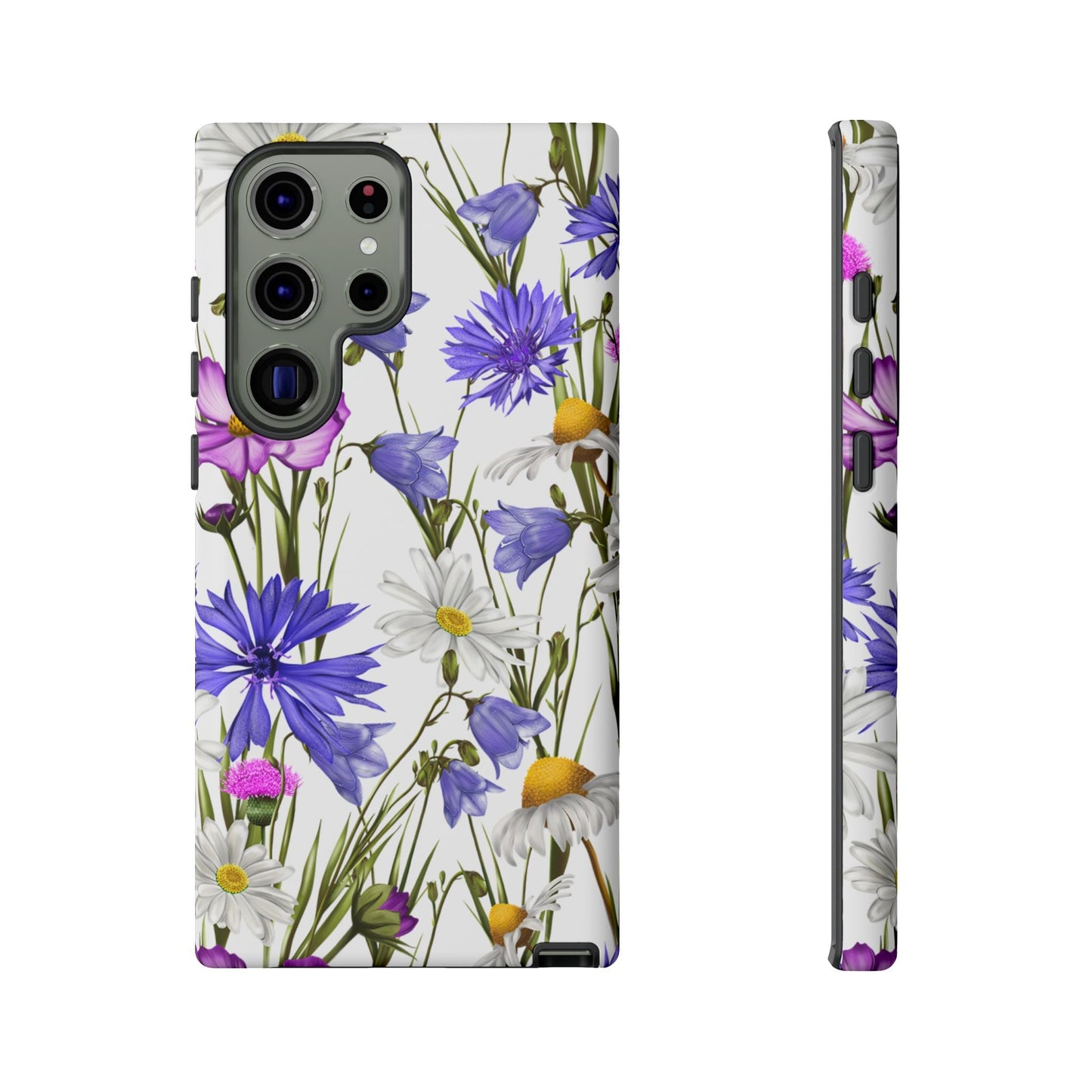 Wildflower Meadow Samsung Galaxy Case – Purple, Blue, and White Floral Design - BOGO Cases