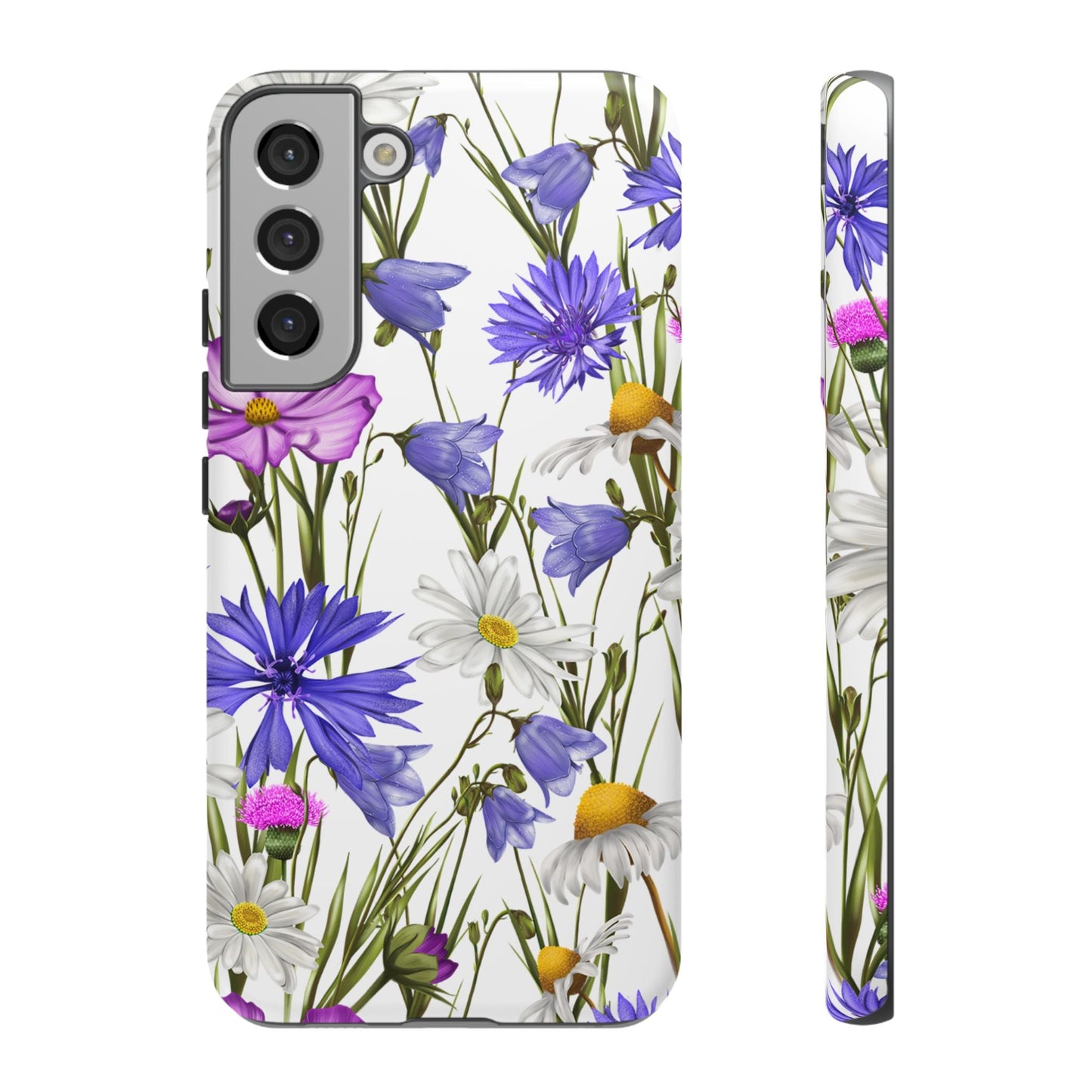Wildflower Meadow Samsung Galaxy Case – Purple, Blue, and White Floral Design - BOGO Cases