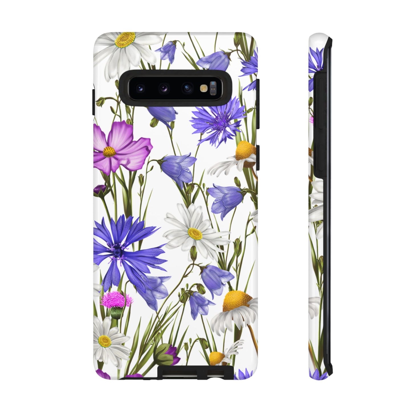 Wildflower Meadow Samsung Galaxy Case – Purple, Blue, and White Floral Design - BOGO Cases