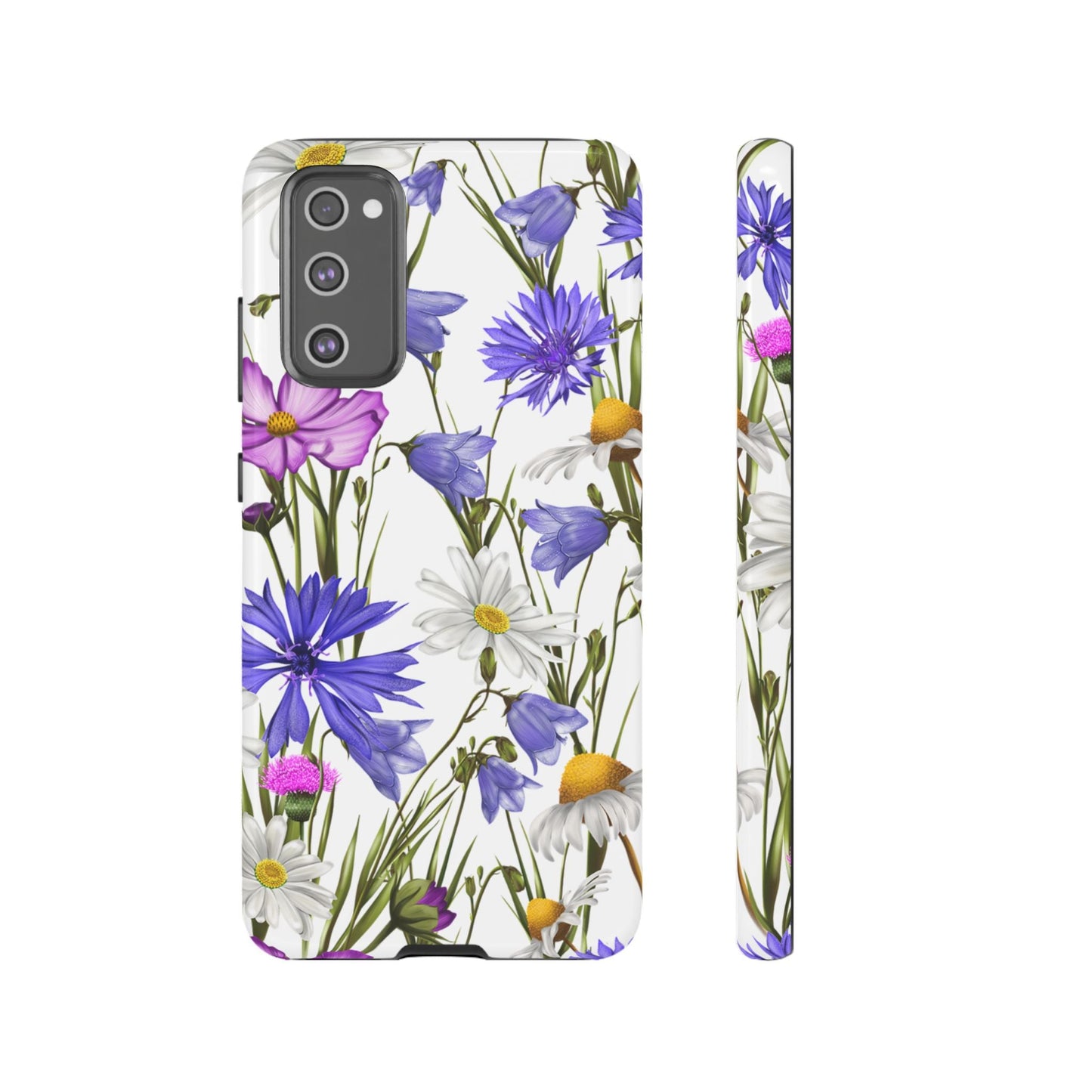 Wildflower Meadow Samsung Galaxy Case – Purple, Blue, and White Floral Design - BOGO Cases