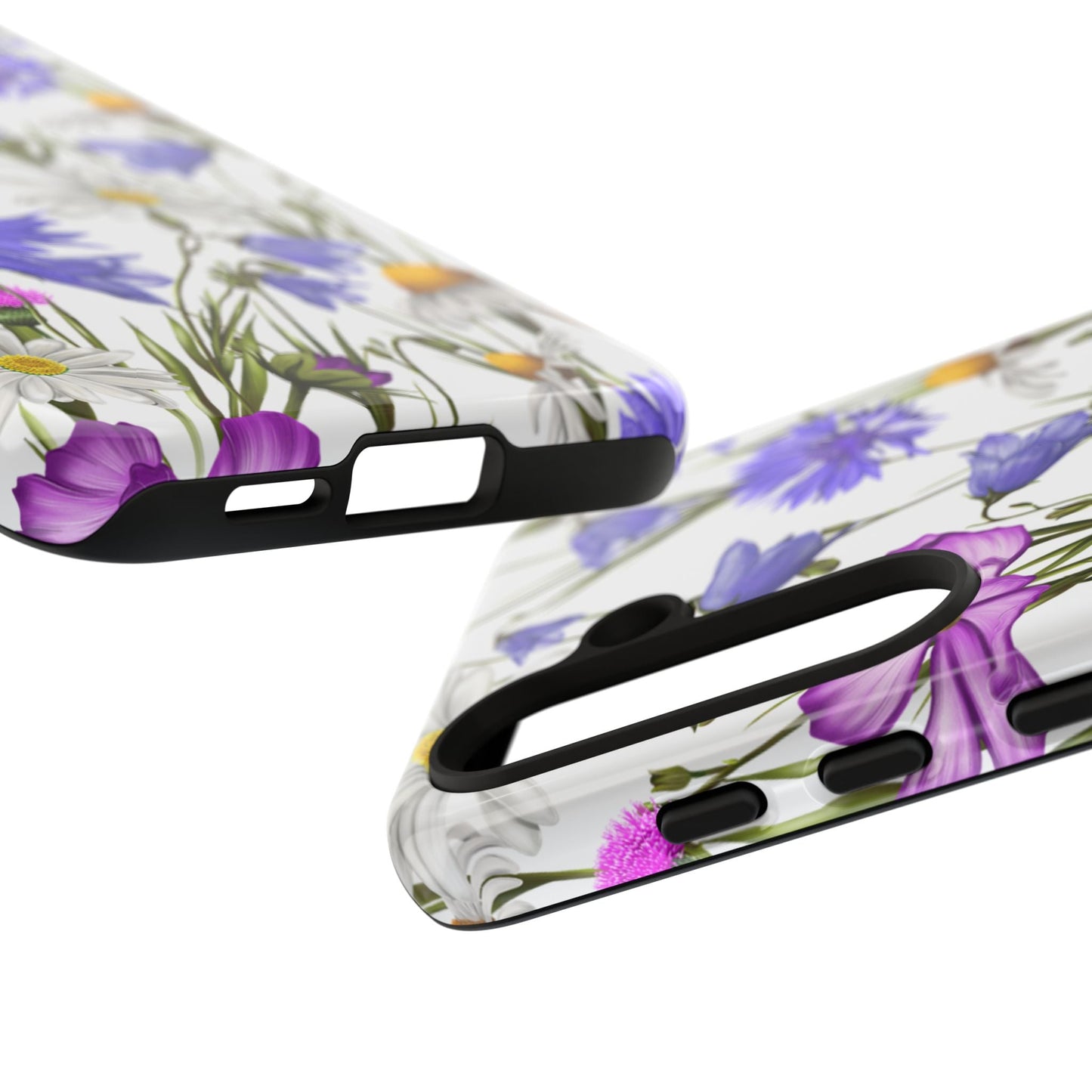 Wildflower Meadow Samsung Galaxy Case – Purple, Blue, and White Floral Design - BOGO Cases