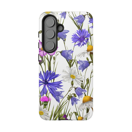 Wildflower Meadow Samsung Galaxy Case – Purple, Blue, and White Floral Design - BOGO Cases