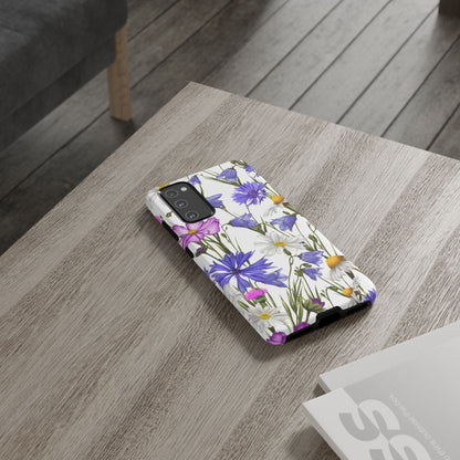 Wildflower Meadow Samsung Galaxy Case – Purple, Blue, and White Floral Design - BOGO Cases