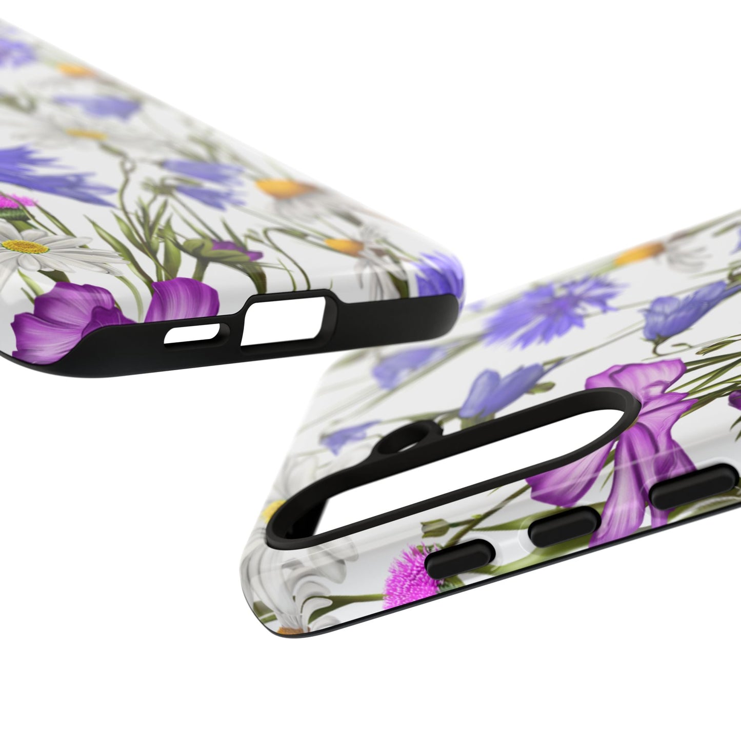 Wildflower Meadow Samsung Galaxy Case – Purple, Blue, and White Floral Design - BOGO Cases