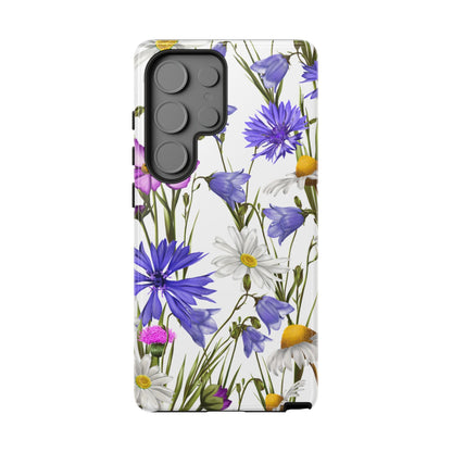 Wildflower Meadow Samsung Galaxy Case – Purple, Blue, and White Floral Design - BOGO Cases