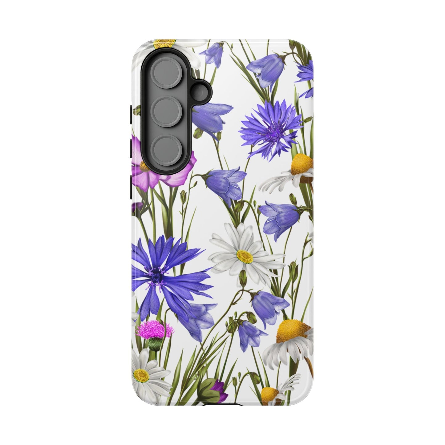 Wildflower Meadow Samsung Galaxy Case – Purple, Blue, and White Floral Design - BOGO Cases