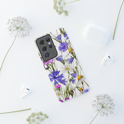 Wildflower Meadow Samsung Galaxy Case – Purple, Blue, and White Floral Design - BOGO Cases