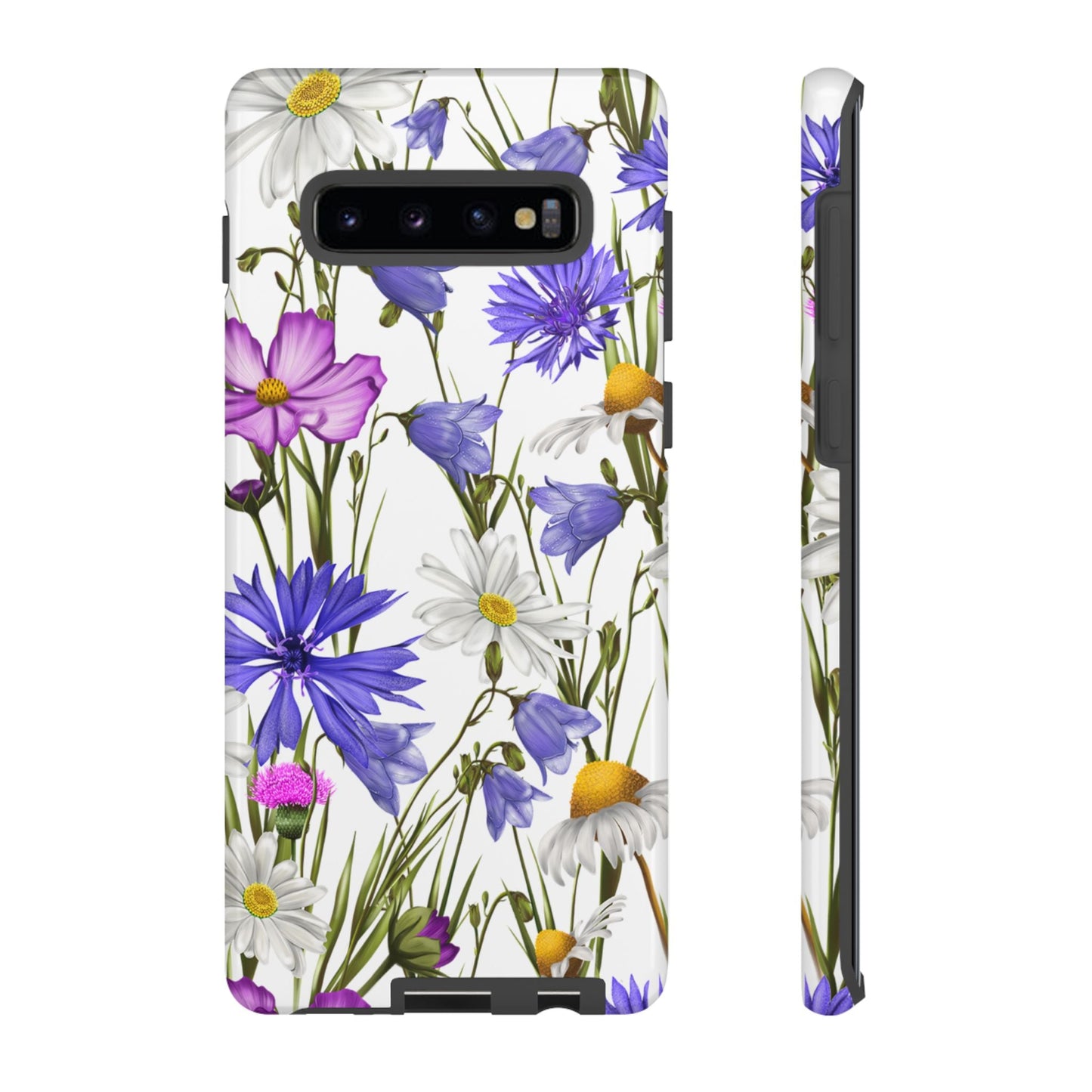 Wildflower Meadow Samsung Galaxy Case – Purple, Blue, and White Floral Design - BOGO Cases