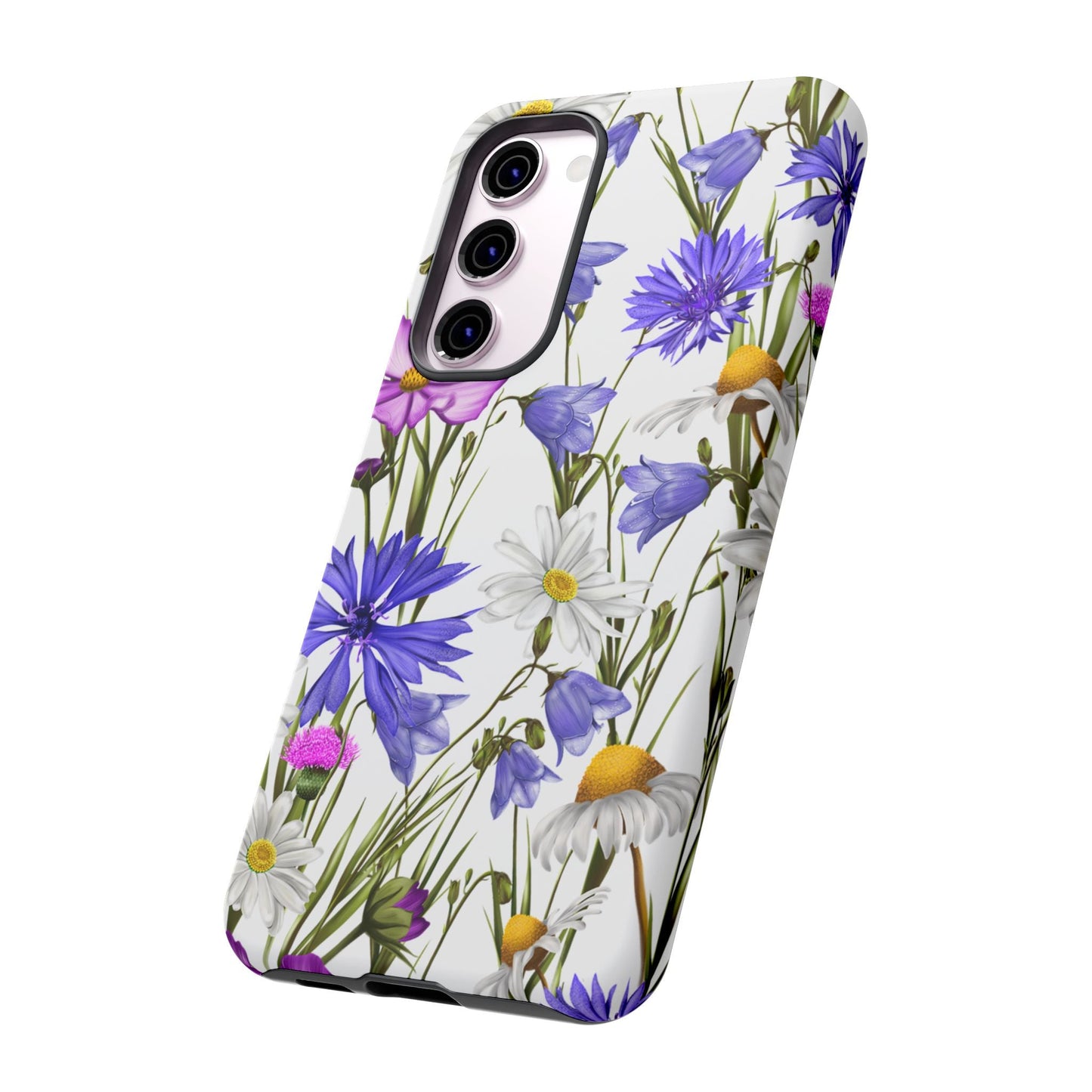 Wildflower Meadow Samsung Galaxy Case – Purple, Blue, and White Floral Design - BOGO Cases