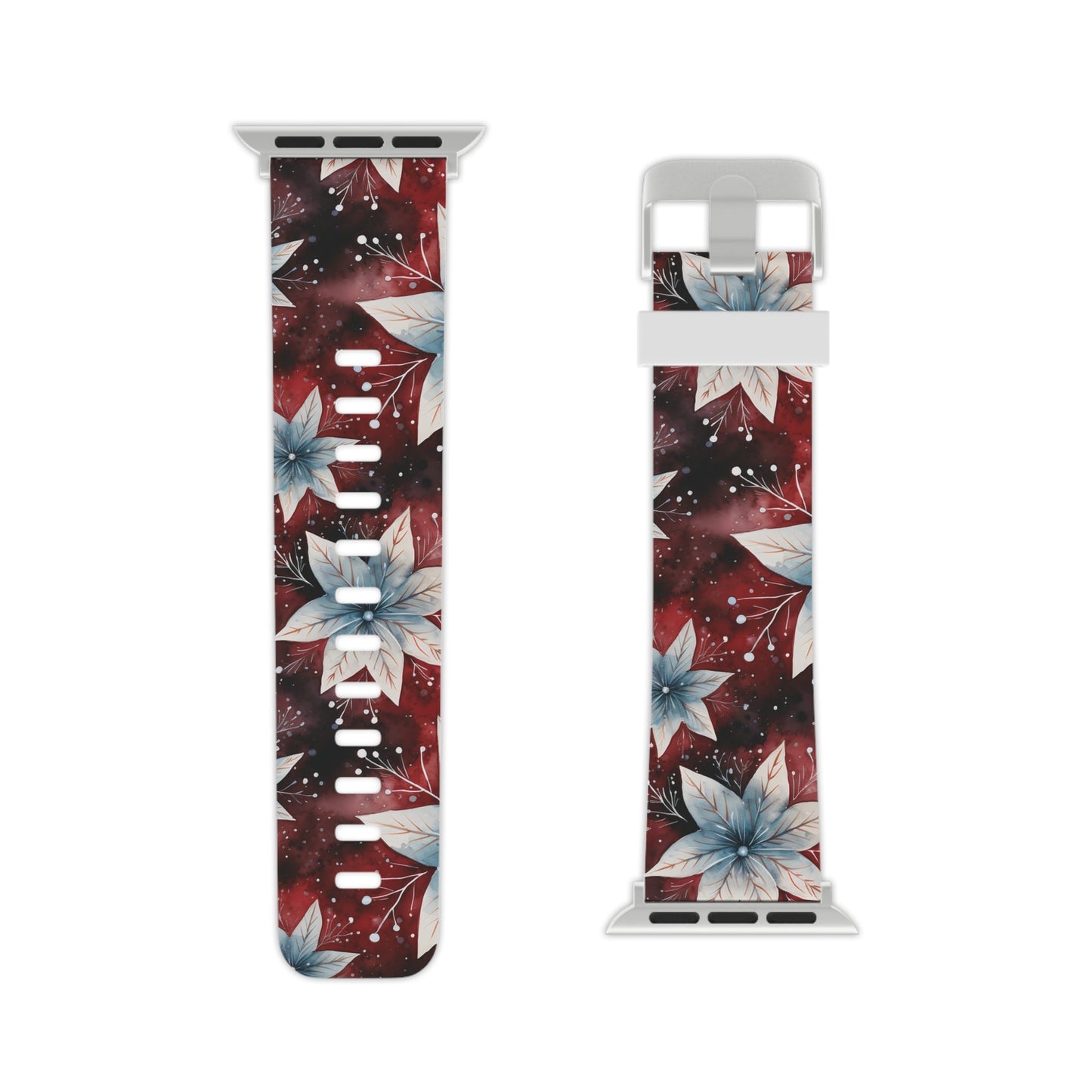 Winter Bloom Poinsettia Apple Watch Band - BOGO Cases