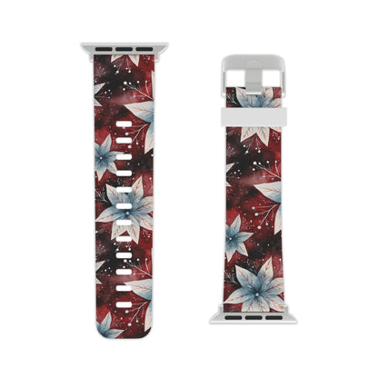 Winter Bloom Poinsettia Apple Watch Band - BOGO Cases
