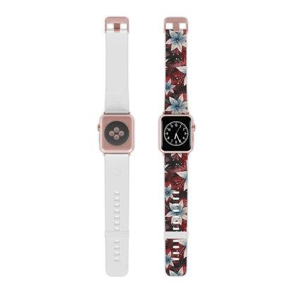Winter Bloom Poinsettia Apple Watch Band - BOGO Cases