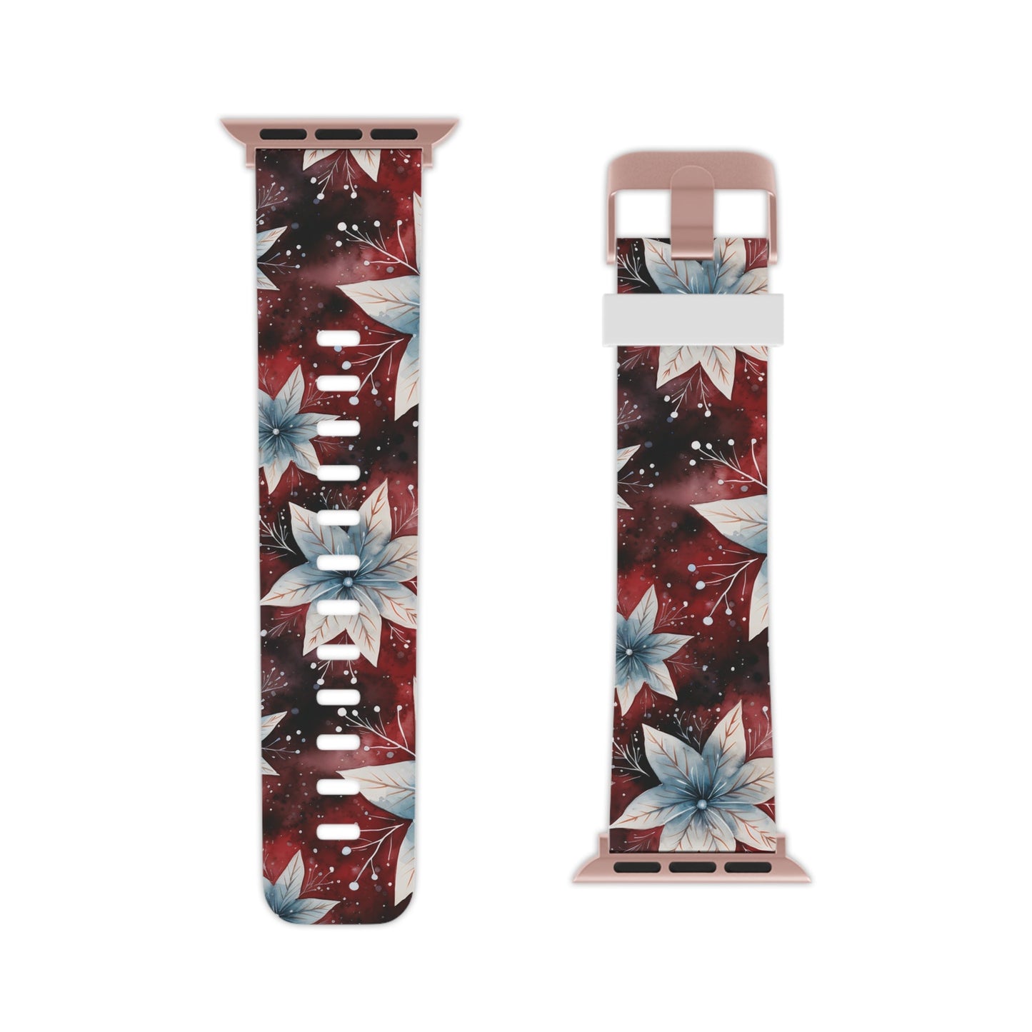 Winter Bloom Poinsettia Apple Watch Band - BOGO Cases