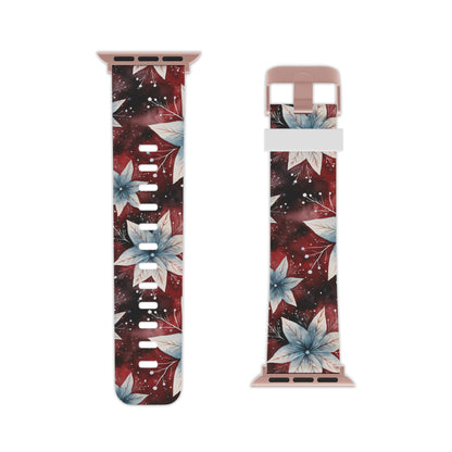Winter Bloom Poinsettia Apple Watch Band - BOGO Cases