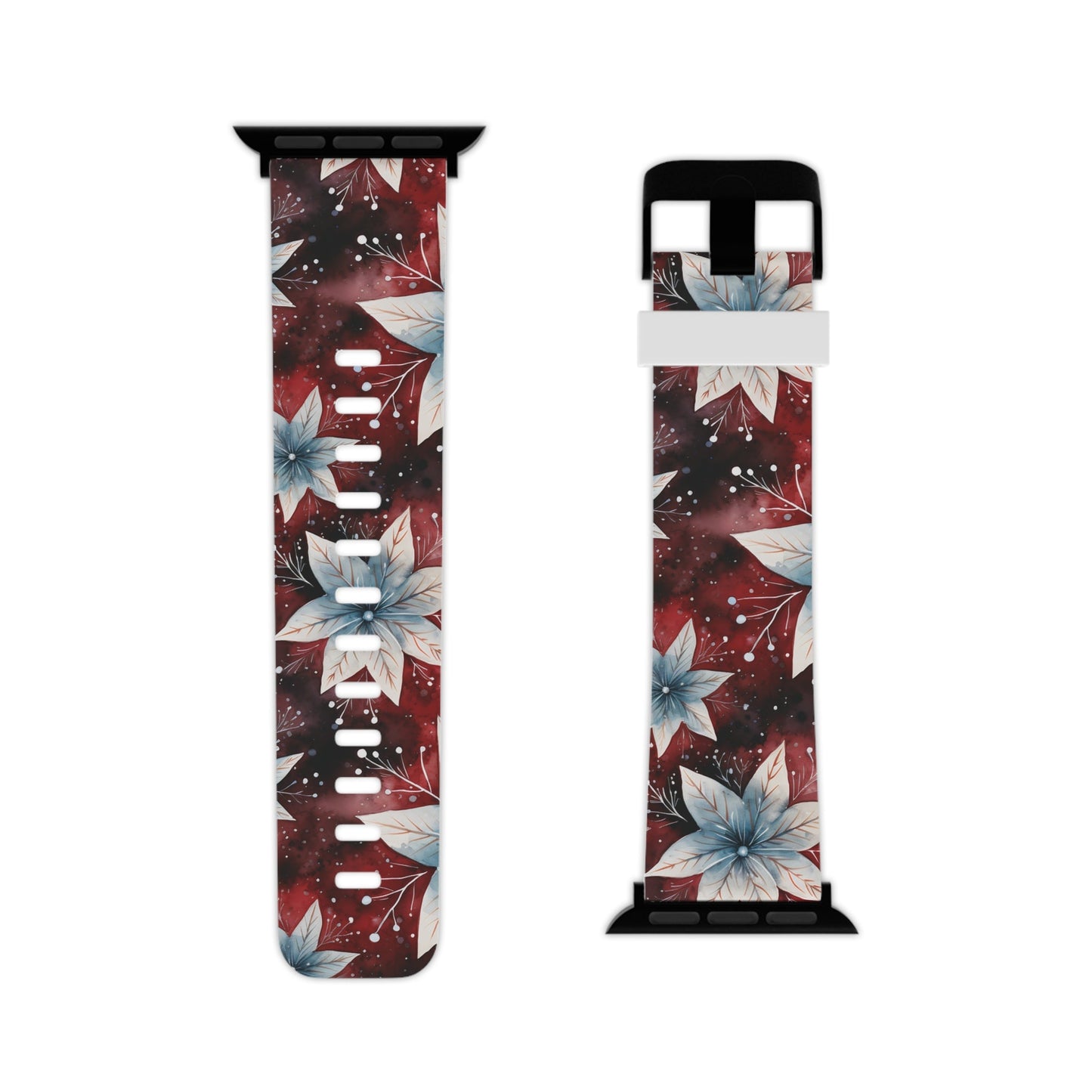 Winter Bloom Poinsettia Apple Watch Band - BOGO Cases