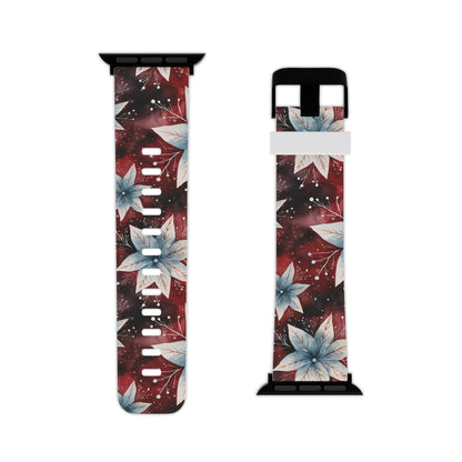Winter Bloom Poinsettia Apple Watch Band - BOGO Cases