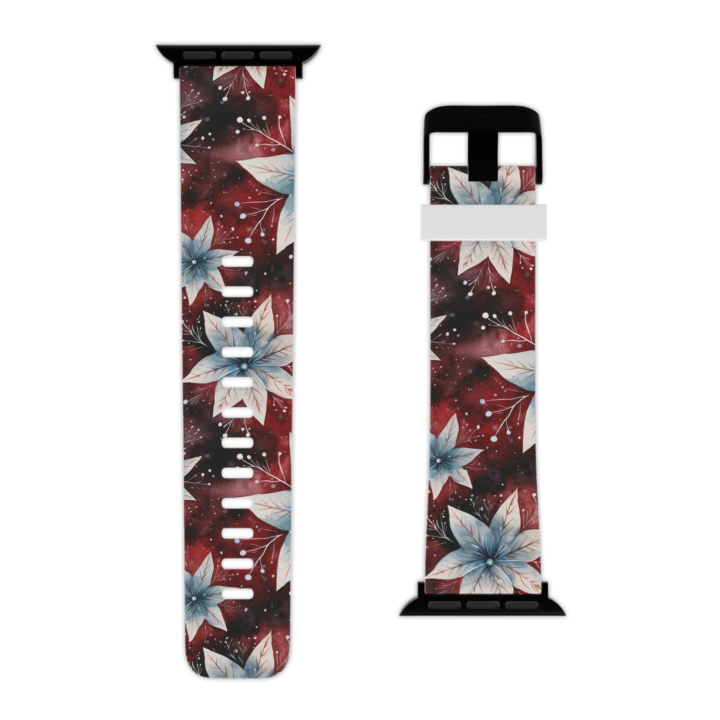 Winter Bloom Poinsettia Apple Watch Band - BOGO Cases