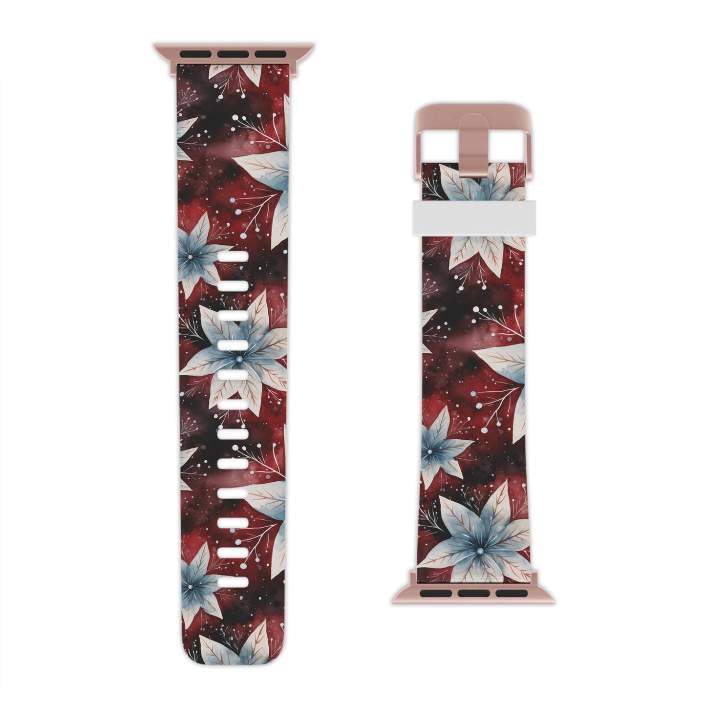 Winter Bloom Poinsettia Apple Watch Band - BOGO Cases