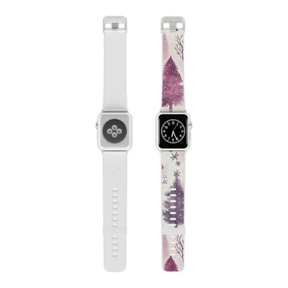 Winter Wonderland Christmas Tree Apple Watch Band | Purple Holiday Magic - BOGO Cases