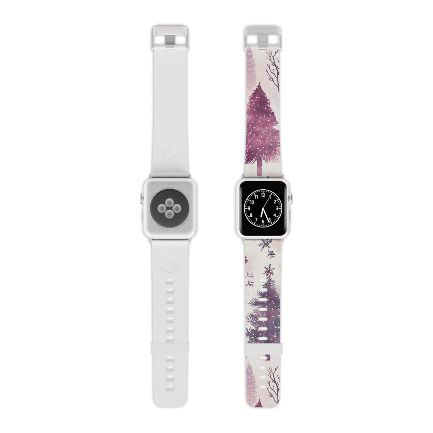 Winter Wonderland Christmas Tree Apple Watch Band | Purple Holiday Magic - BOGO Cases