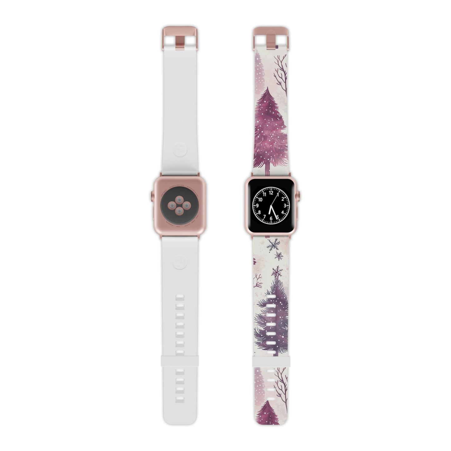 Winter Wonderland Christmas Tree Apple Watch Band | Purple Holiday Magic - BOGO Cases