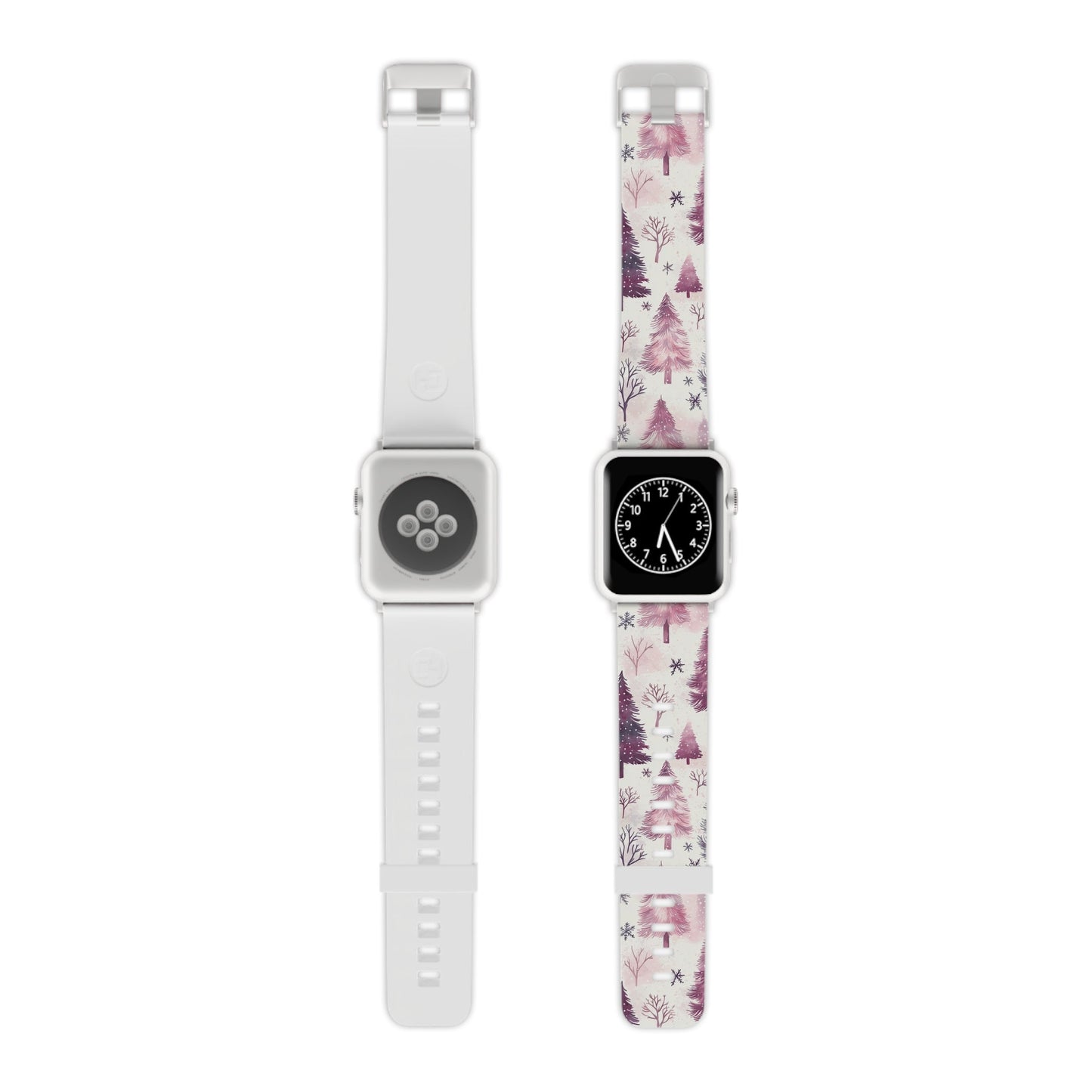 Winter Wonderland Purple Christmas Trees Apple Watch Band - BOGO Cases