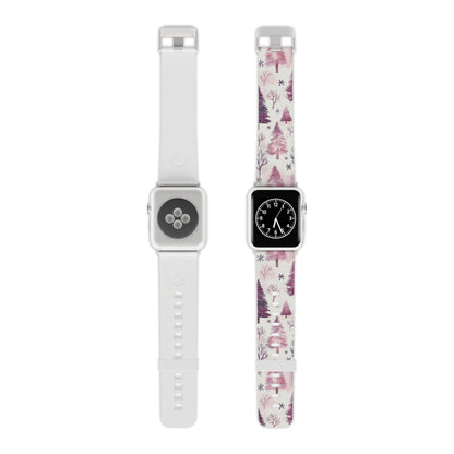 Winter Wonderland Purple Christmas Trees Apple Watch Band - BOGO Cases