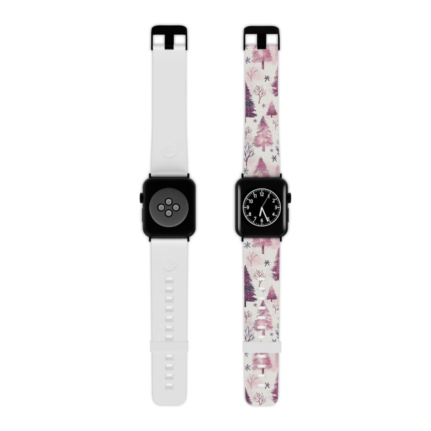 Winter Wonderland Purple Christmas Trees Apple Watch Band - BOGO Cases