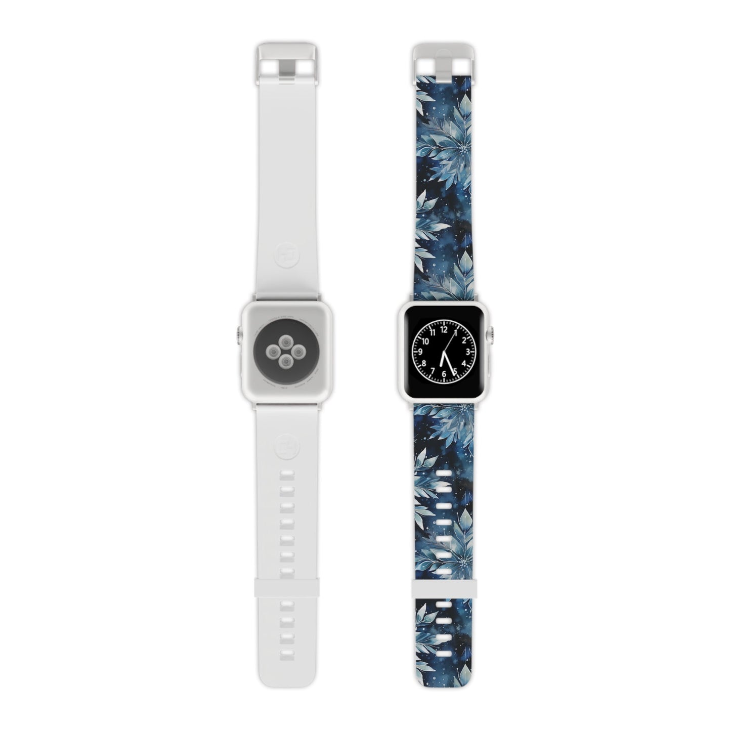 Winter’s Embrace Blue Snowflake Apple Watch Band - BOGO Cases