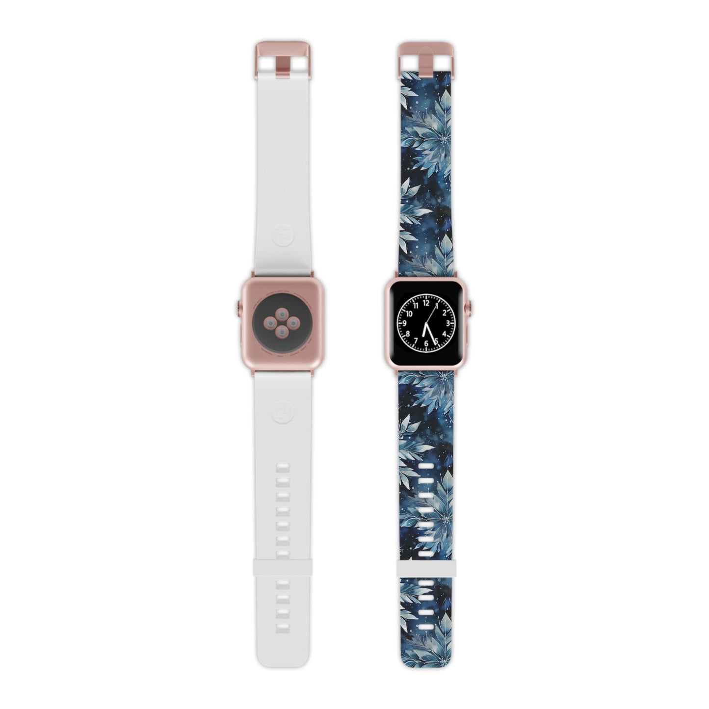 Winter’s Embrace Blue Snowflake Apple Watch Band - BOGO Cases