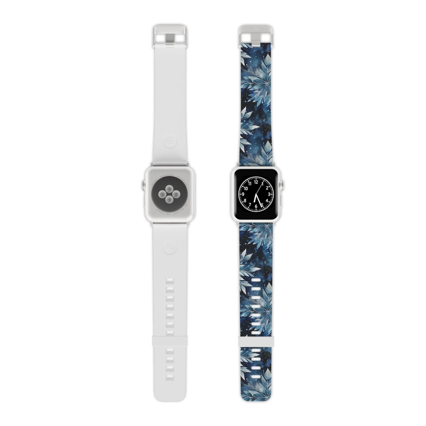 Winter’s Embrace Blue Snowflake Apple Watch Band - BOGO Cases