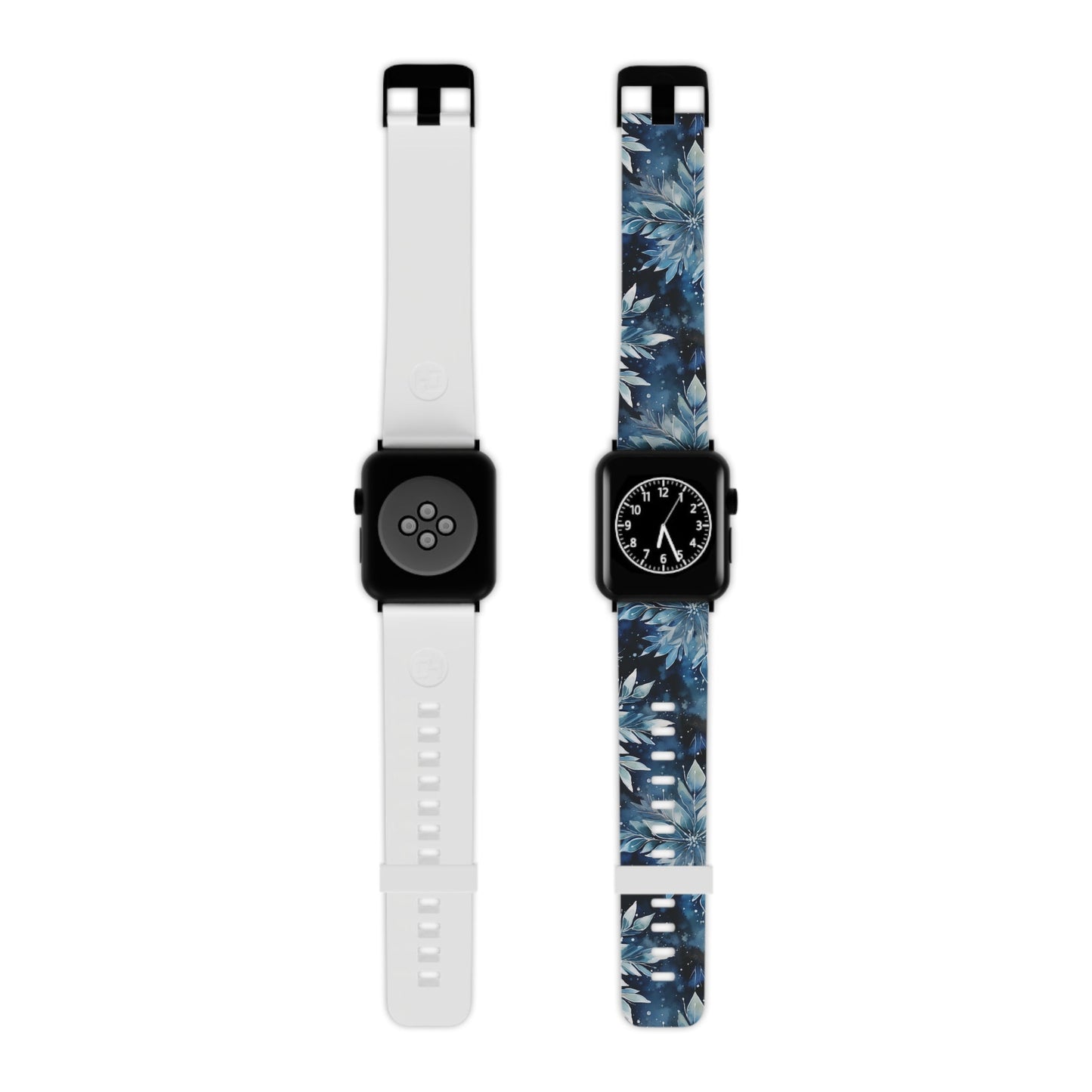 Winter’s Embrace Blue Snowflake Apple Watch Band - BOGO Cases