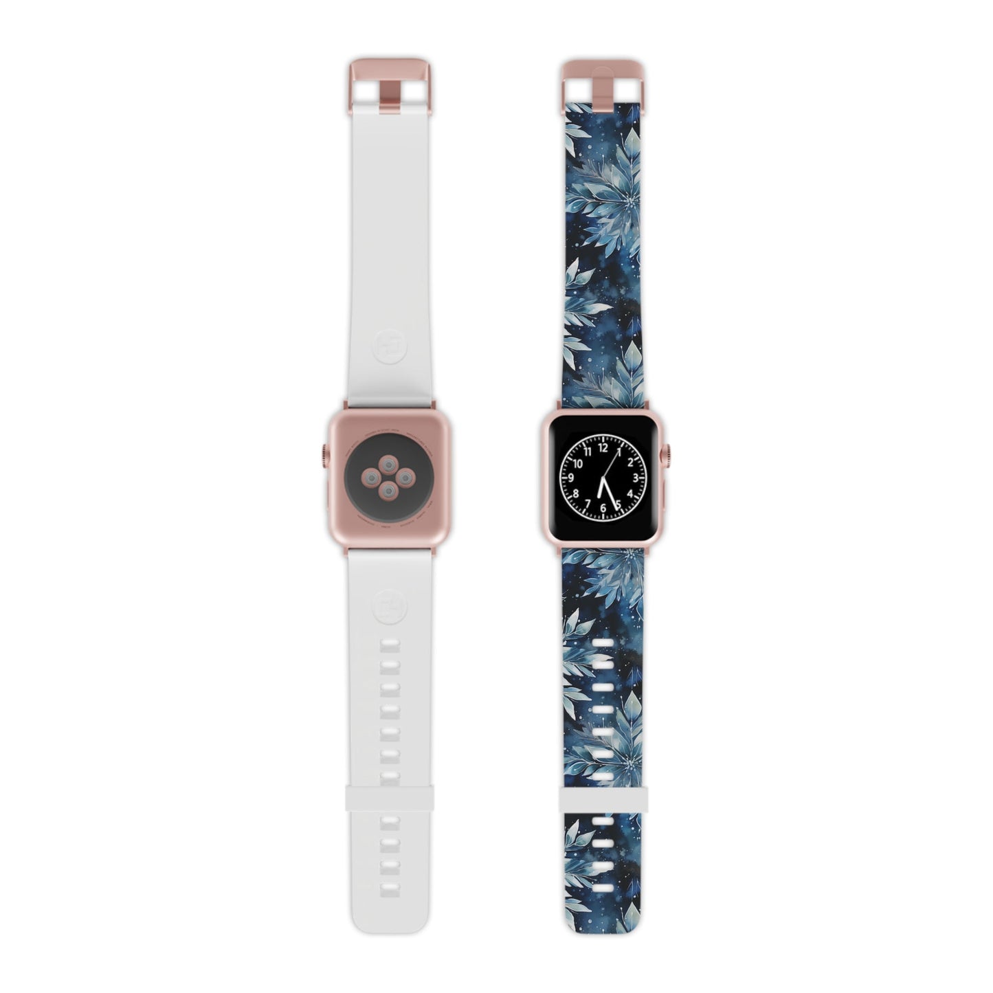 Winter’s Embrace Blue Snowflake Apple Watch Band - BOGO Cases