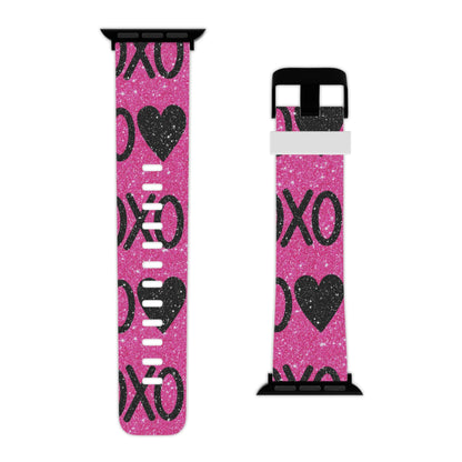 XOXO Glitter Hearts Apple Watch Band - BOGO Cases