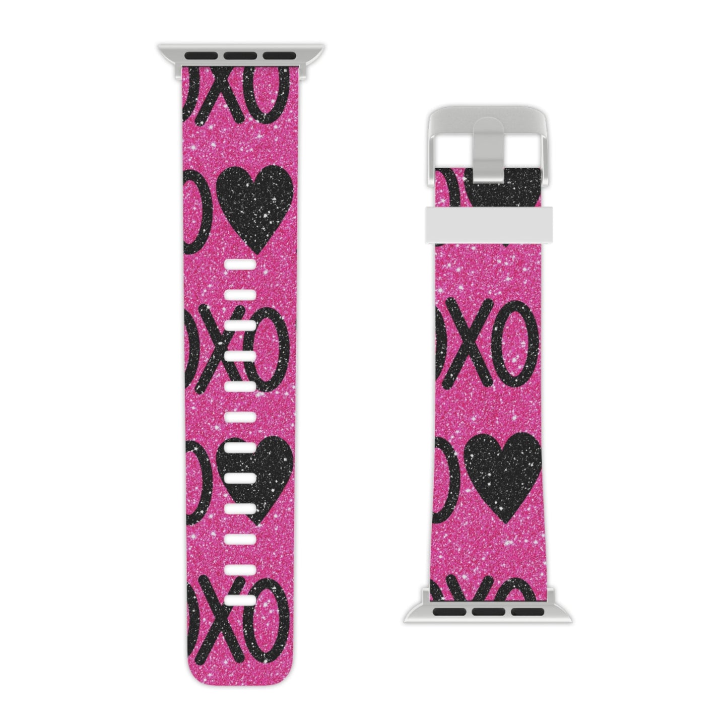 XOXO Glitter Hearts Apple Watch Band - BOGO Cases