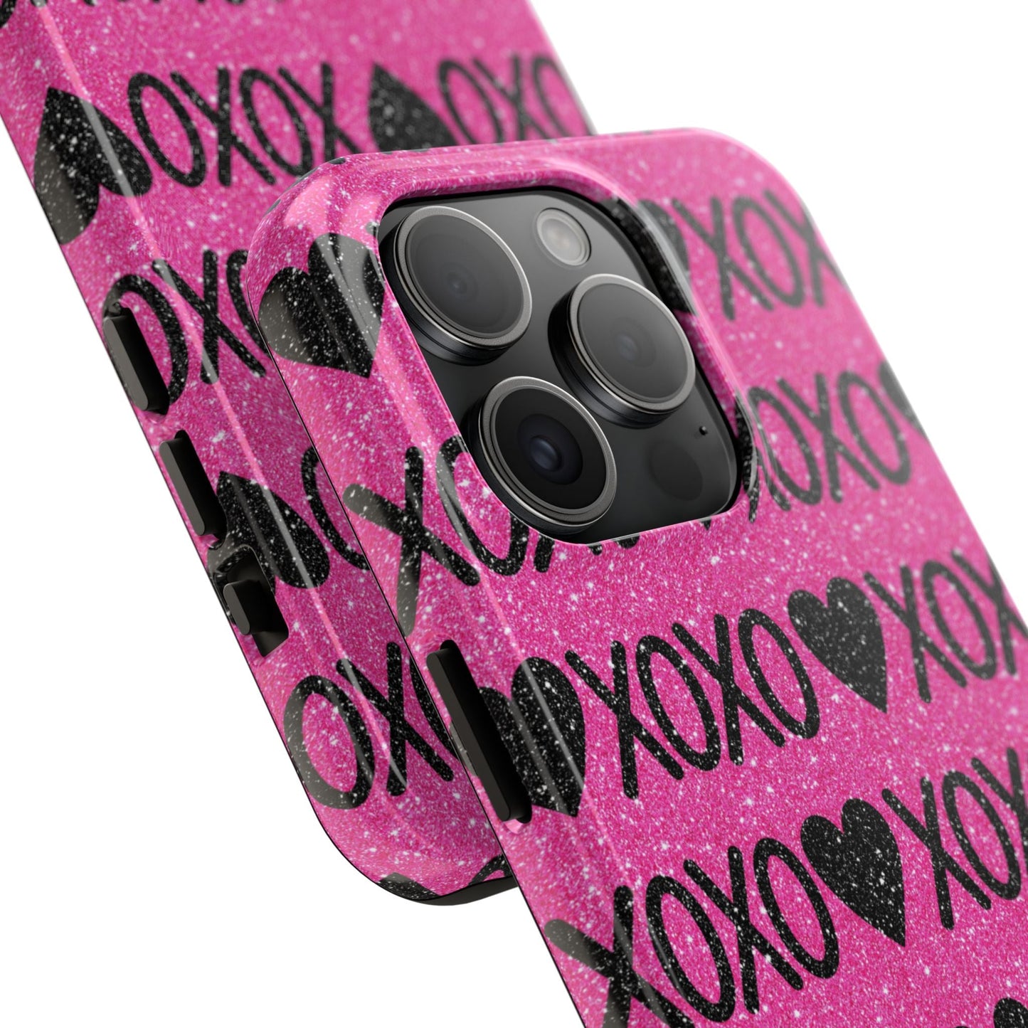 XOXO Glitter Hearts iPhone Case - BOGO Cases