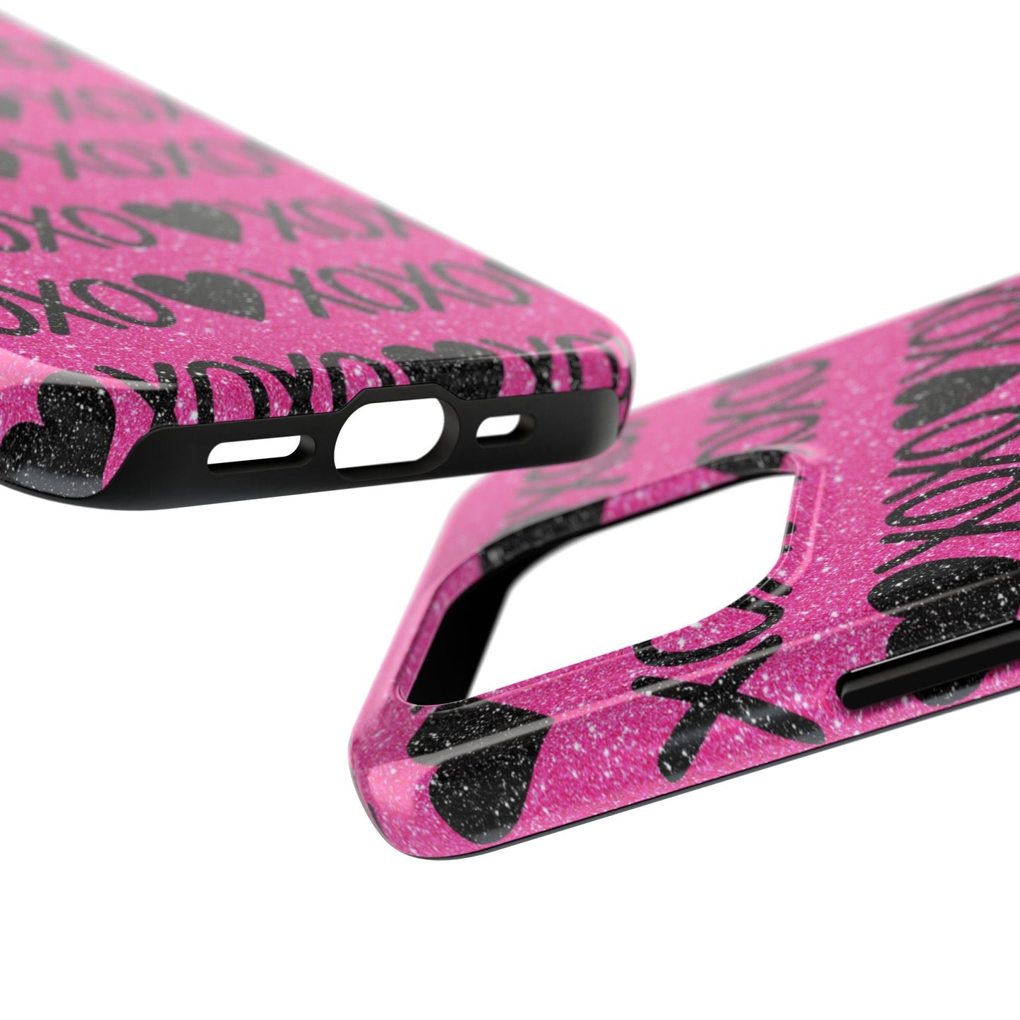 XOXO Glitter Hearts iPhone Case - BOGO Cases