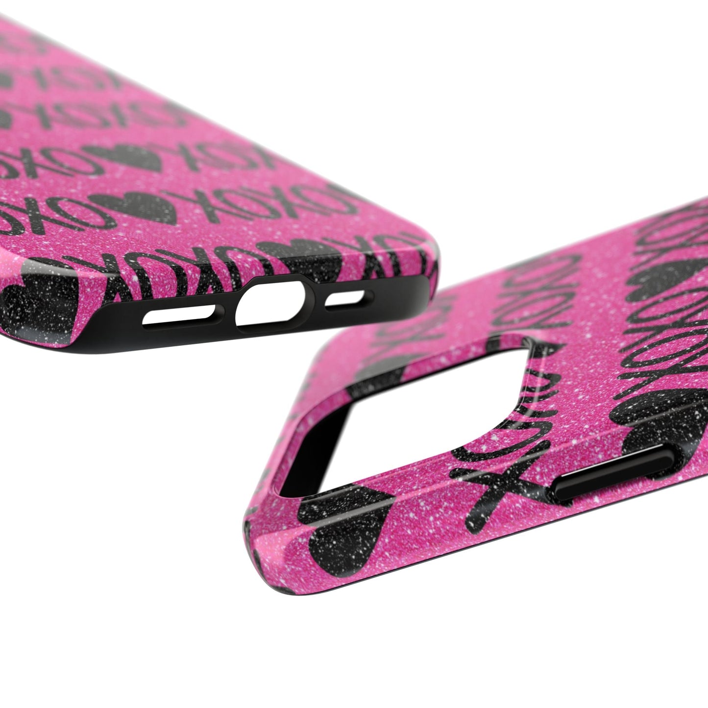 XOXO Glitter Hearts iPhone Case - BOGO Cases