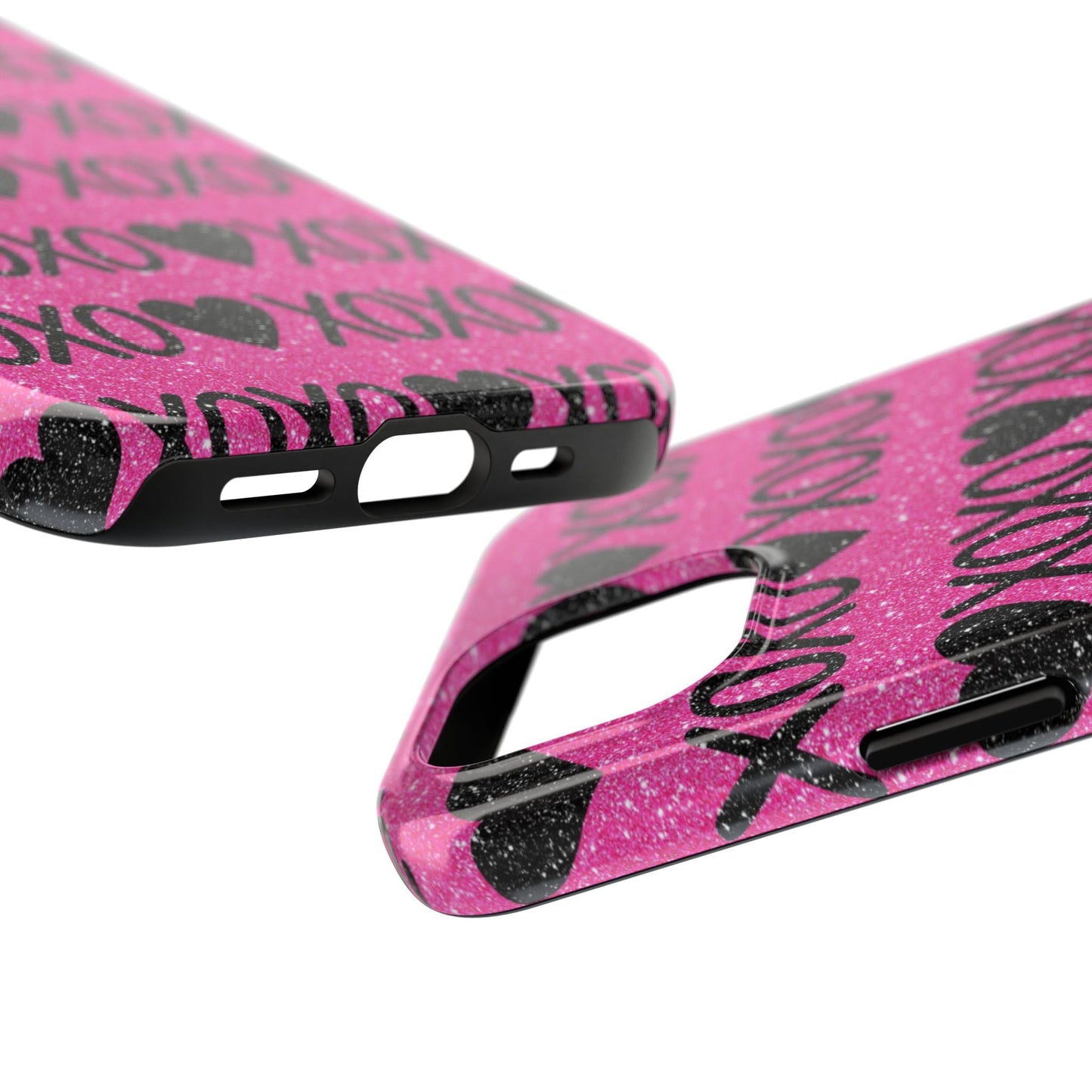 XOXO Glitter Hearts iPhone Case - BOGO Cases