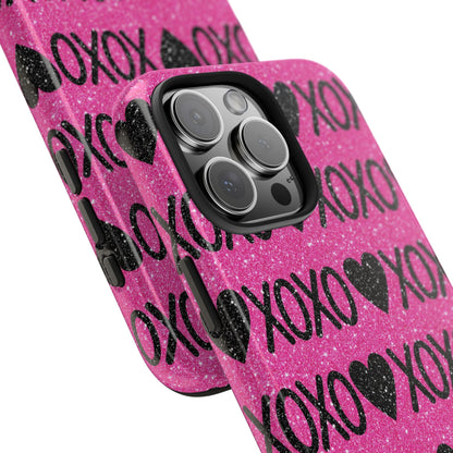XOXO Glitter Hearts iPhone Case - BOGO Cases