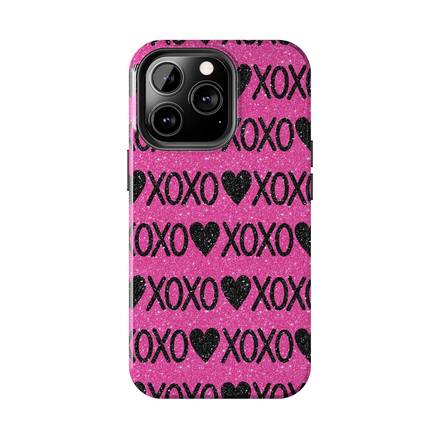 XOXO Glitter Hearts iPhone Case - BOGO Cases