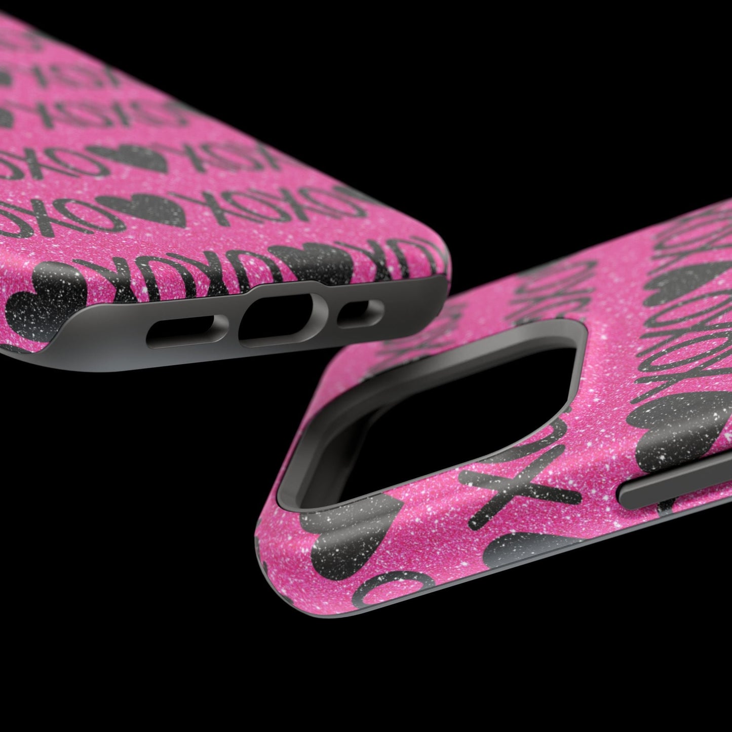 XOXO Glitter Hearts MagSafe Case - BOGO Cases