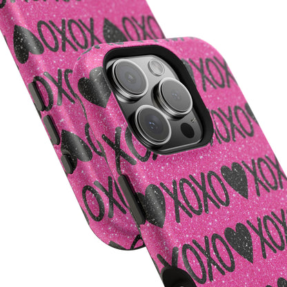 XOXO Glitter Hearts MagSafe Case - BOGO Cases