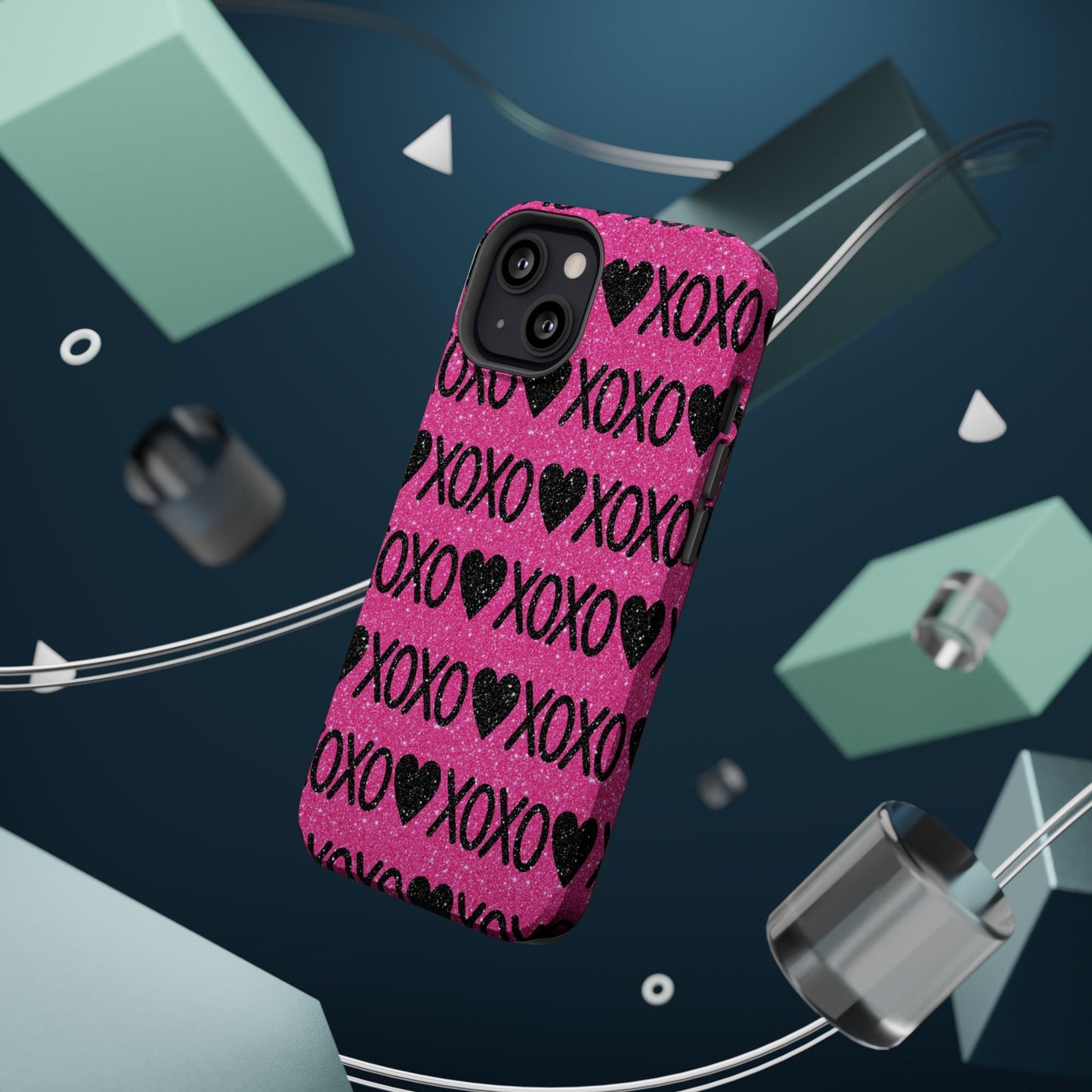XOXO Glitter Hearts MagSafe Case - BOGO Cases